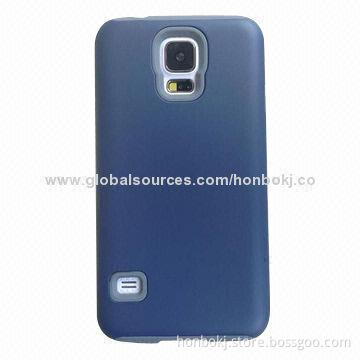 Case for Samsung Galaxy S5, Made of PC+Silicone, Two-piece Design